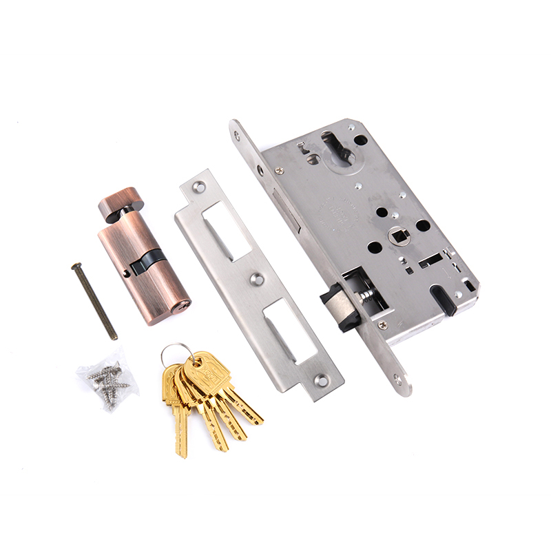 20-305 Minimalistisch licht Luxe Silent Lock Body Zwart Amerikaanse slaapkamerdeurslot