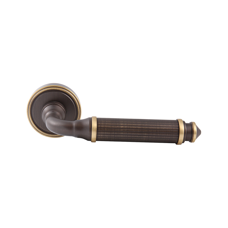 101-315 Retro Pure koper Franse Gouden Buis Split Door Hendel