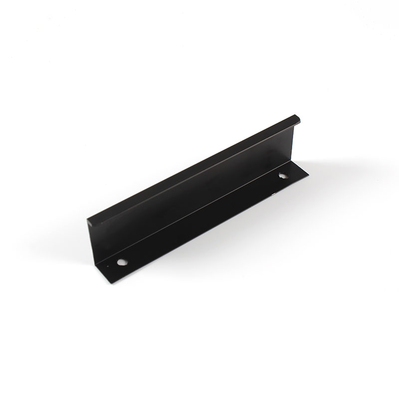 AL1017 Invisible Elegant Black Aluminium Alloy Garderobe Longgreep