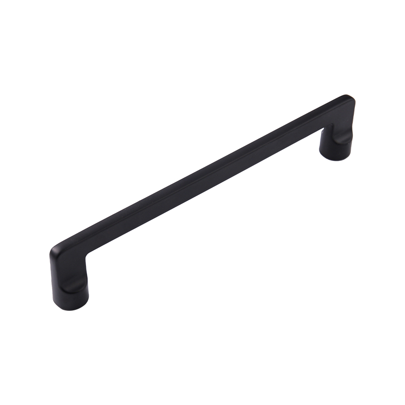 ZX1835 Moderne elegante zwarte garderobe kastlade zinklegering enkele gatgreep