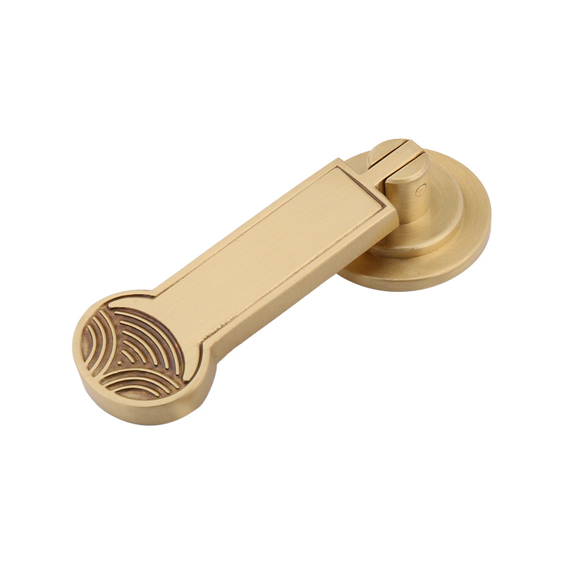 8259 Nieuwe Chinese stijl Brass Single Hole Cabinet Lade Garderobe Kleine handgreep